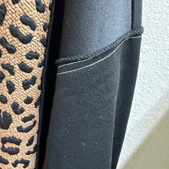 BiBi Black and Tan Leopard 3/4 Zip Hoodie - Picture 6 of 13